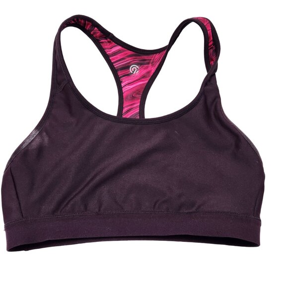 Champion Power Core Racerback Sports Bra Reversible Pink Marble to Brown Size M - Picture 4 of 12